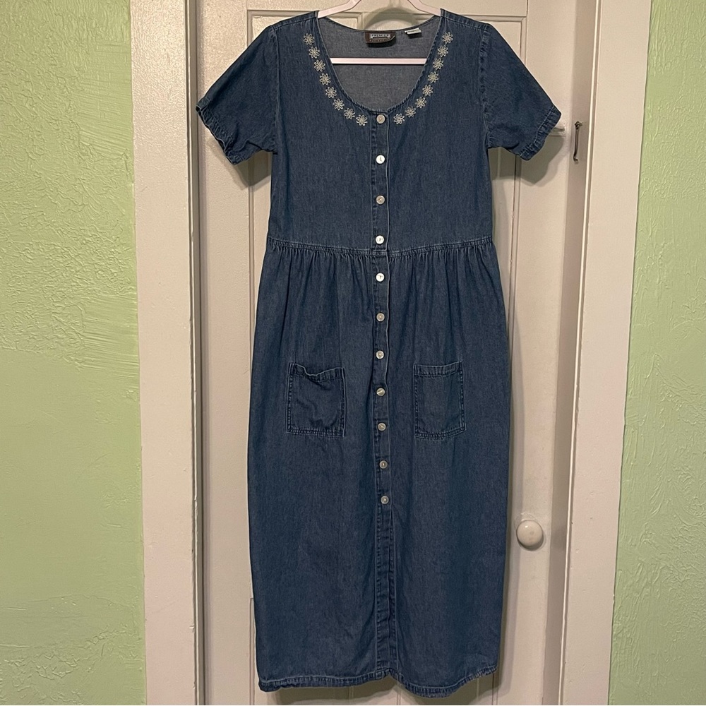 Premier Int’l for Ladies Long Dress w/tie back Cottagecore size Small